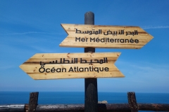 Mar Mediterráneo y océano atlántico, desd Marruecos