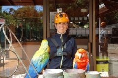 Todo listo para hacer zipline en Monteverde
